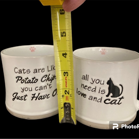 2017 Spectrum Designz Coffee Tea Cat Kitty Mug Double Sided Design, Set Of 2 - Picture 5 of 5
